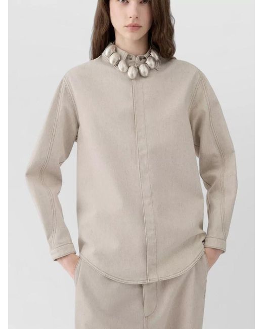 Jacquemus White Amelo De Nimes Long Sleeve Jacket