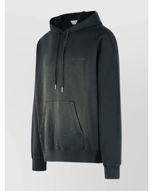 Golden Goose Deluxe Brand Black Cotton Oversized Bleached Hoodie for men