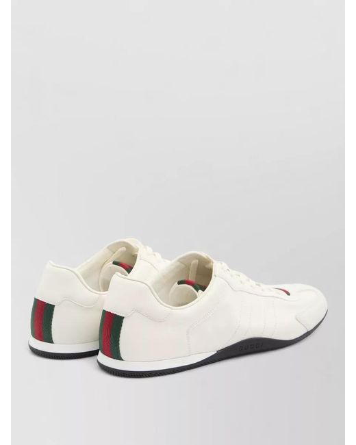 Gucci Natural Leather Low-Top Sneakers for men