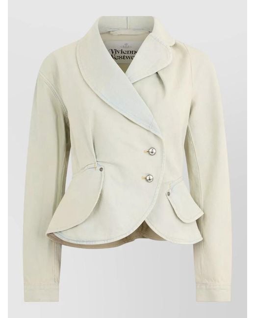 Vivienne Westwood Natural Tailored Denim Jacket Mid Season Style