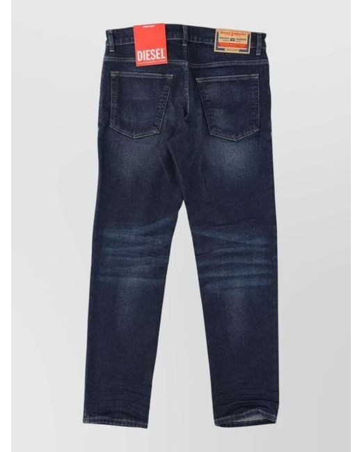 DIESEL Blue Skinny Trousers for men