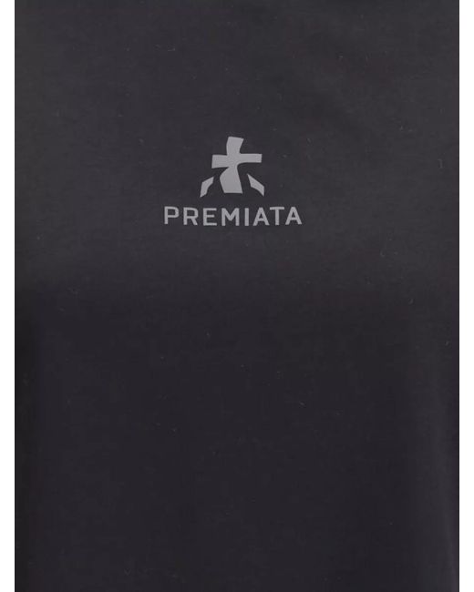 Premiata Black Cotton Crew Neck T Shirt Modern Touch