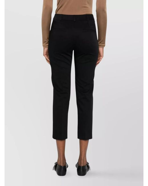 Max Mara Black Cropped Trousers