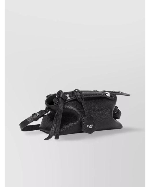Fendi Black By The Way Mini Leather Shoulder Bag