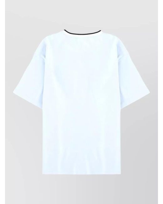 Drole de Monsieur White Relaxed-Fit T-Shirt for men