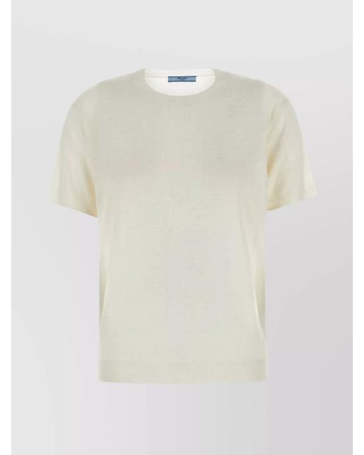 Prada White Cashmere Sweater