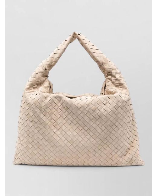 Bottega Veneta Natural Large Hop Shoulder Bag Top Handle