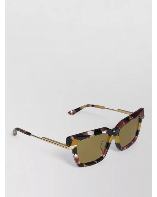 Bottega Veneta Green Bv1242S 005 Square Sunglasses Tortoiseshell Arms