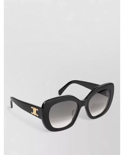 Céline Black Rectangular Sunglasses