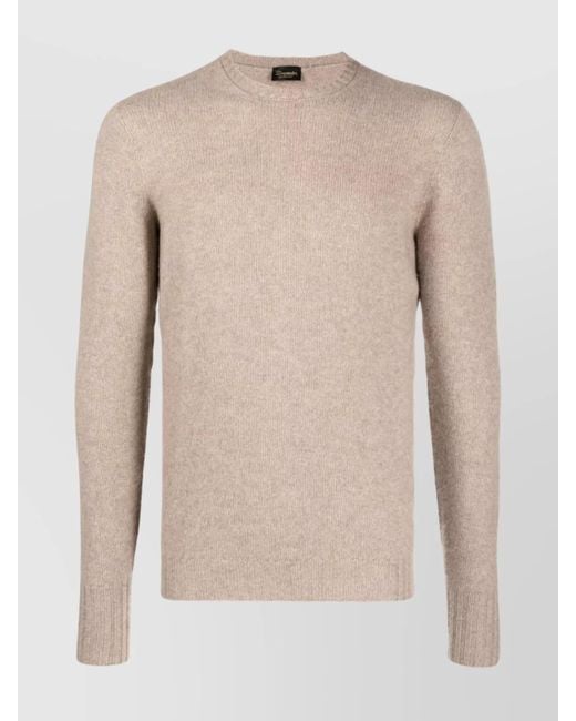 Drumohr Natural Crew Neck Long Sleeves Sweater for men