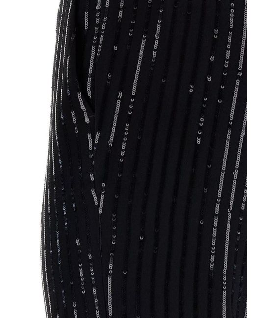 Michael Kors Blue Sequined Triacetate Blend Pant