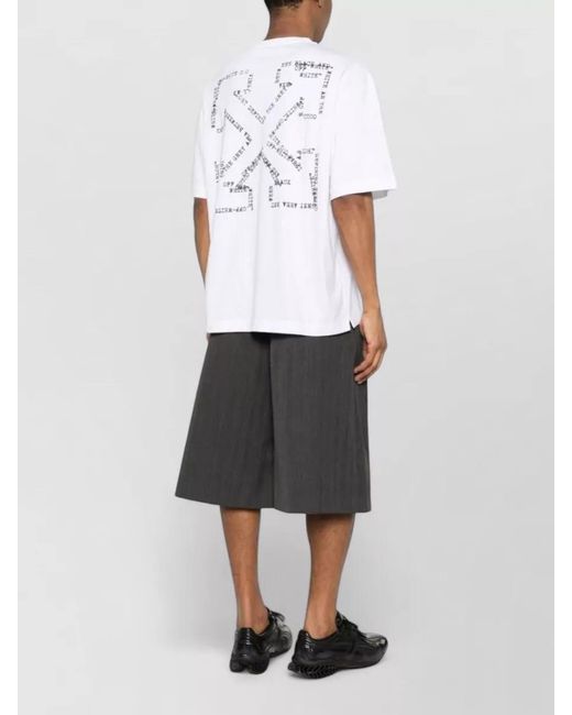 Off-White c/o Virgil Abloh White Virgil Abloh T Shirt Crew Neck Print for men