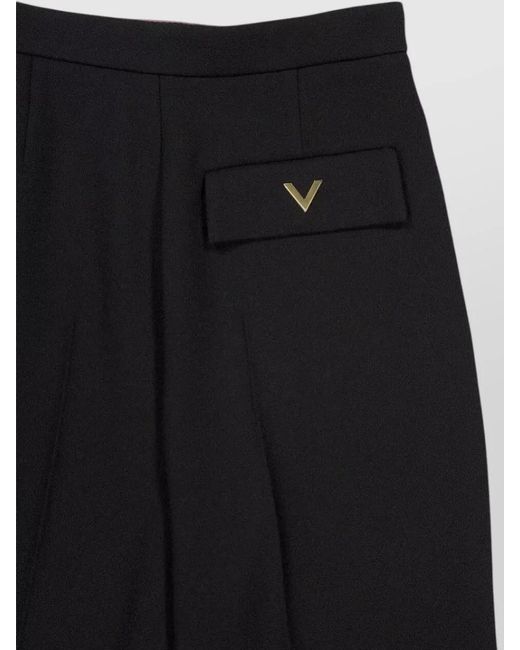 Valentino Garavani Blue Tailored Bermuda Shorts Featuring Multiple Pockets