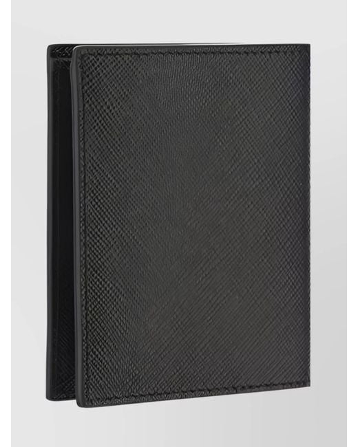Prada Black Leather Wallet for men