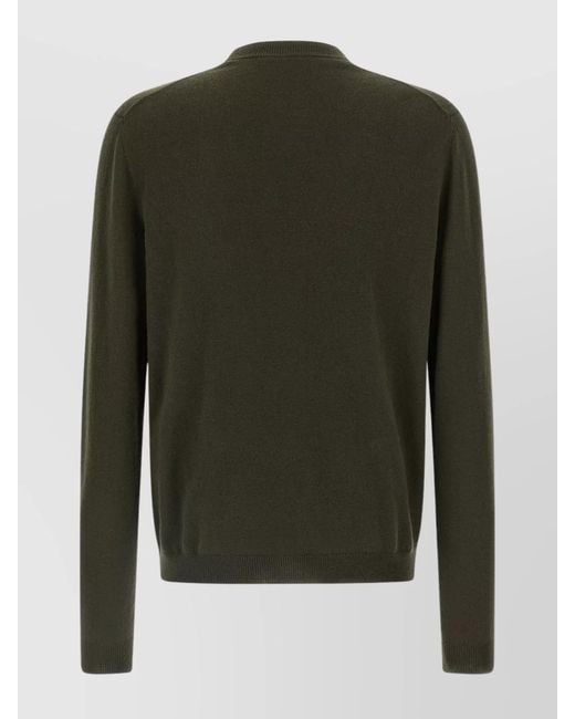 Gucci Green Cashmere Gg Intarsia Cardigan for men