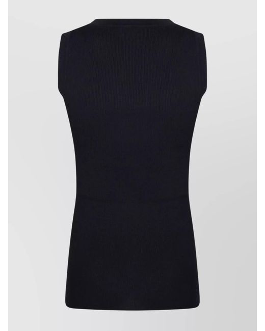 P.A.R.O.S.H. Blue Knitted Top