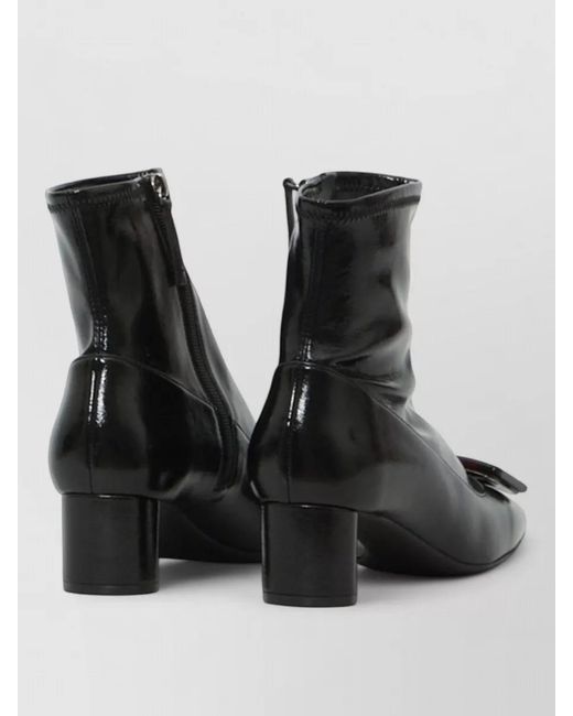 Roger Vivier Black Stretch Ankle Boots