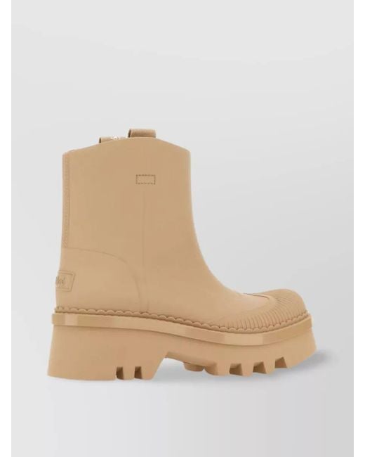 Chloé Natural Rubber Rain Boots
