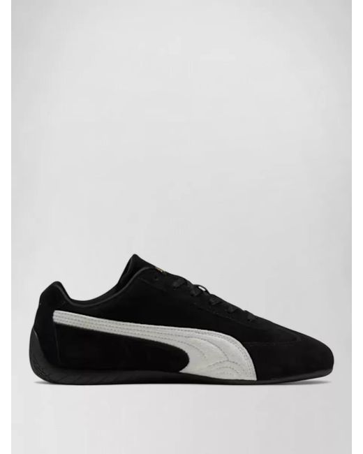 PUMA Black Speedcat Og Sneakers Contrast Stripe Sole for men