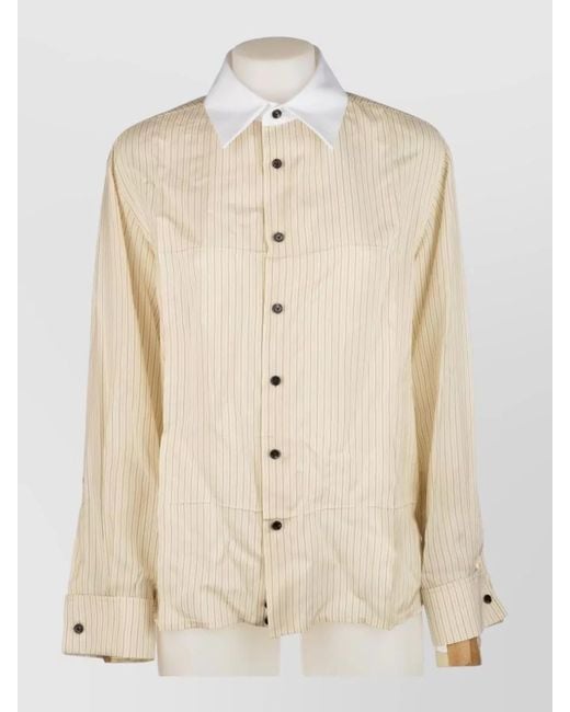 Bottega Veneta Natural Cotton Shirt