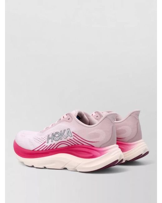 Hoka One One Pink Clifton 11 Low-Top Sneakers