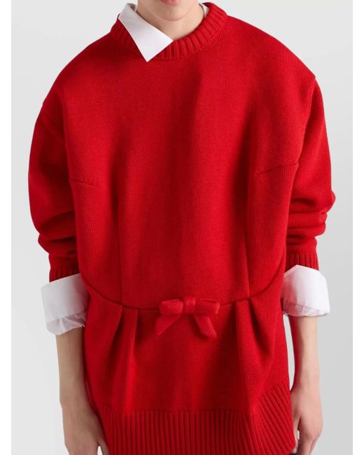 Prada Red Wool Jumper