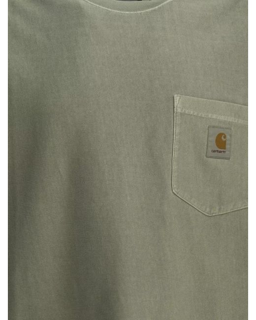 Carhartt Green Crew Neck Short Sleeve Pocket T-Shirt for men