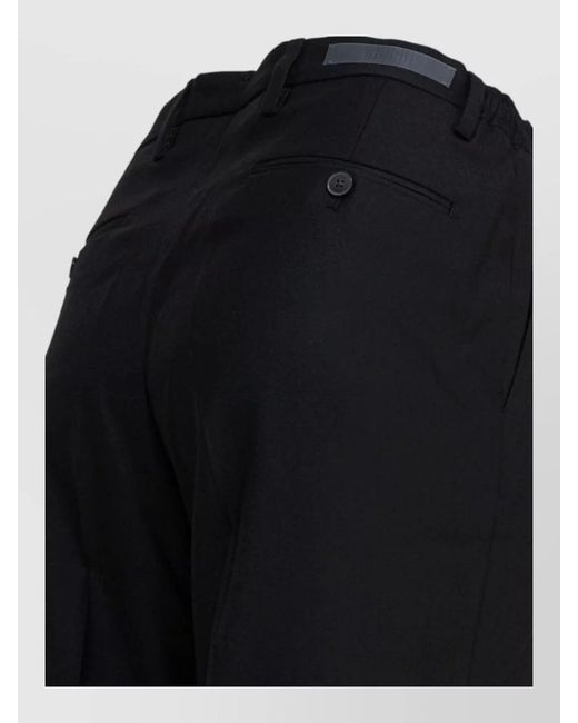 Briglia 1949 Black Cashmere Tailored Trousers