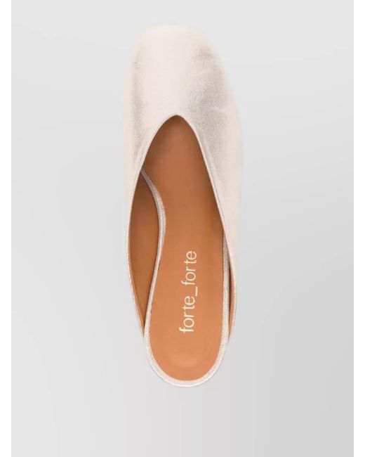 Forte_forte Natural Leather Mules
