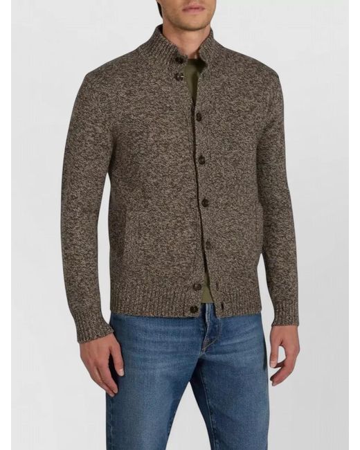 Zanone Brown Wool Jacket for men