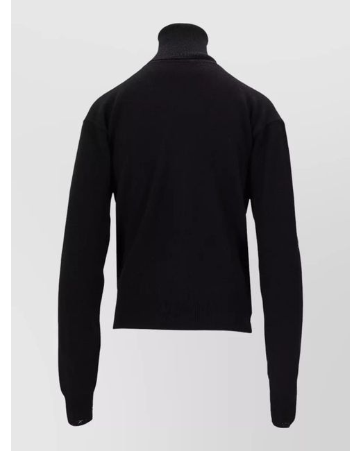 Saint Laurent Blue Cashmere Turtleneck Jumper