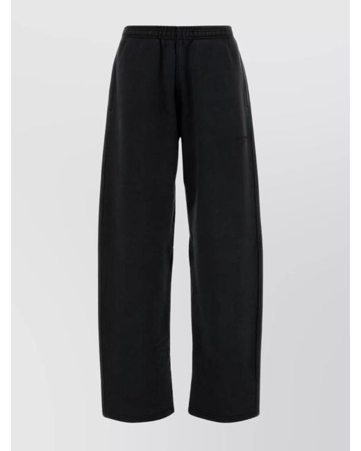 Alexander Wang Black Cotton Straight Joggers