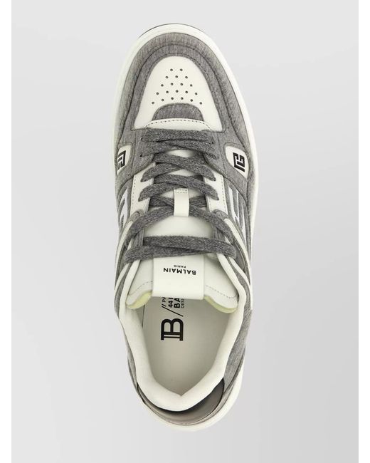 Balmain Metallic B-Court Skate Low-Top Sneakers for men