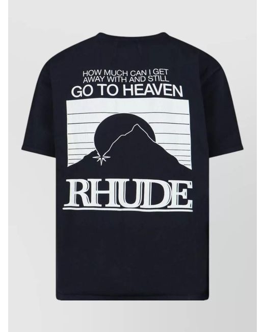 Rhude Blue T-Shirt for men