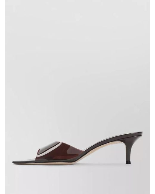 Gianvito Rossi Multicolor Elle 55 Pointed Toe Patent Mules