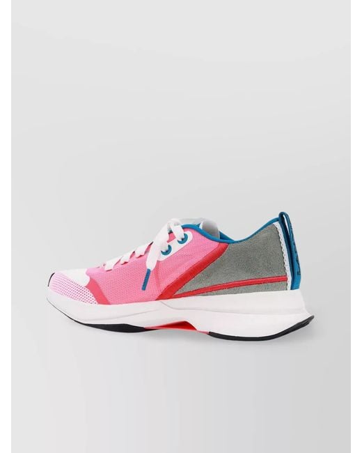 Lanvin Pink Nylon Low-Top Sneakers for men