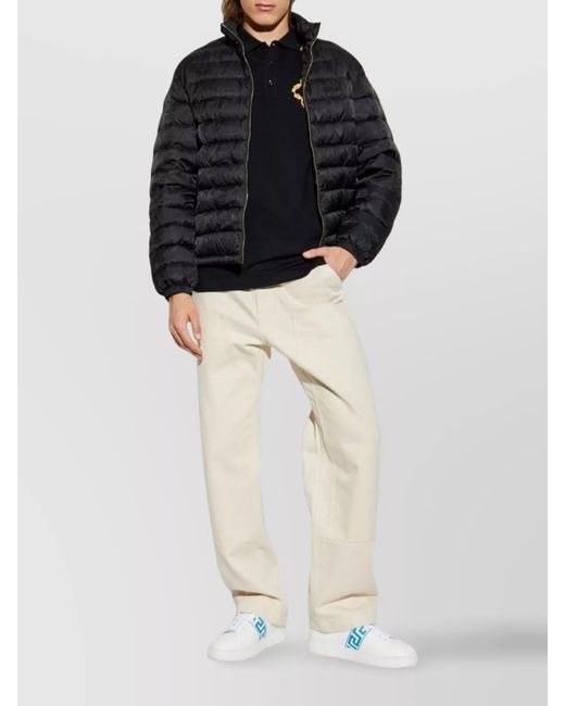 Versace Black Down Puffer Jacket for men