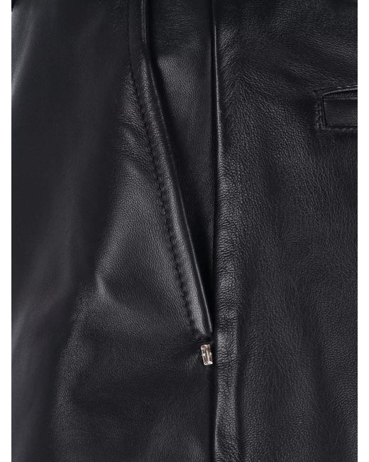 Sportmax Black Straight Shorts Belt Loops Side Pockets
