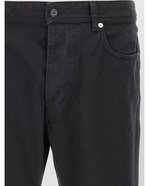 Stone Island Black Regular-Fit Straight-Leg Denim Jeans for men