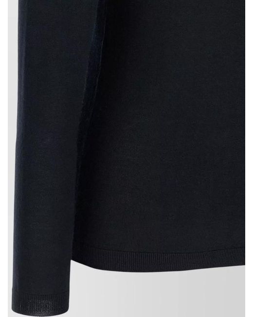 Fabiana Filippi Blue Cashmere Silk Turtleneck Sweater Long Sleeves