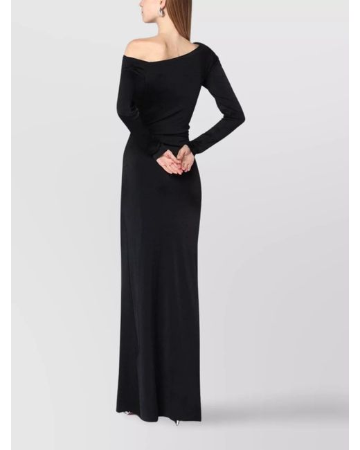 Victoria Beckham Black Jersey Gown