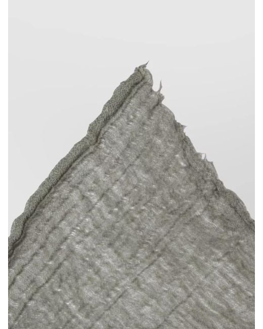 Rick Owens Gray Cashmere Wool Scarf