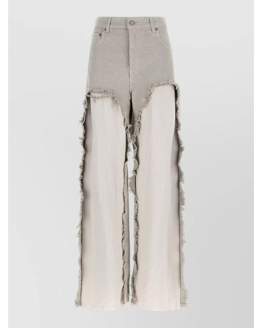 Haikure White Bonnie Jeans Mid Rise Five Pocket Design