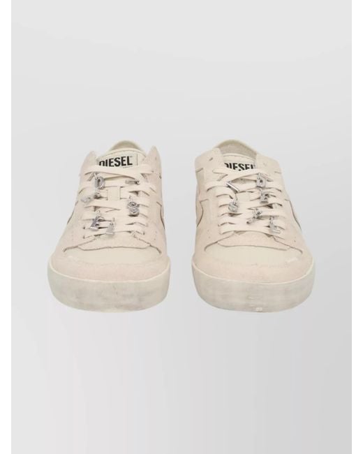 DIESEL Natural Polyester Low-Top Sneakers