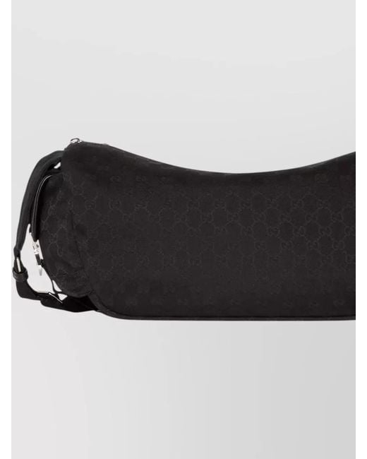 Gucci Black Shoulder Messenger Bag Adjustable Strap Design for men