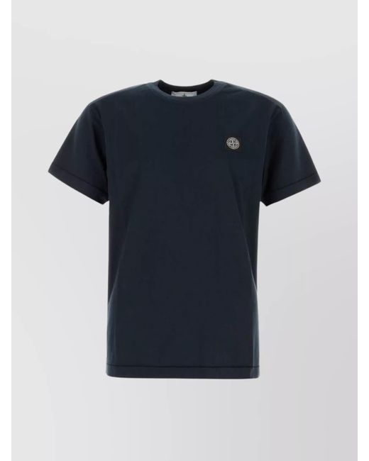 Stone Island Blue Midnight Crew Neck T-Shirt for men