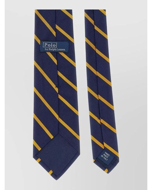 Polo Ralph Lauren Blue Silk Striped Tie for men