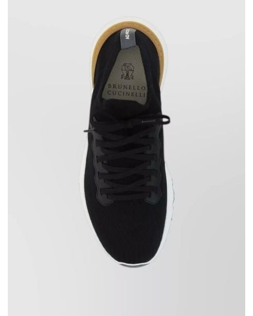 Brunello Cucinelli White Rubber Low-Top Sneakers for men