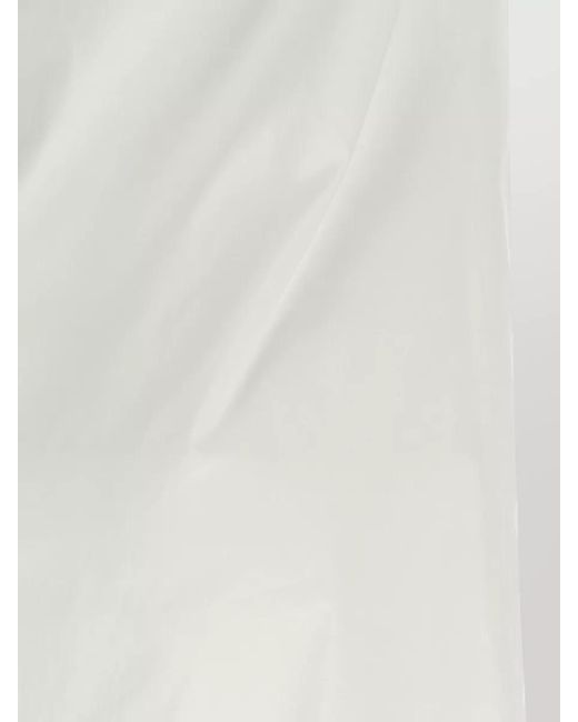 ARMARIUM White Off Shoulder Maxi Dress Back Slit