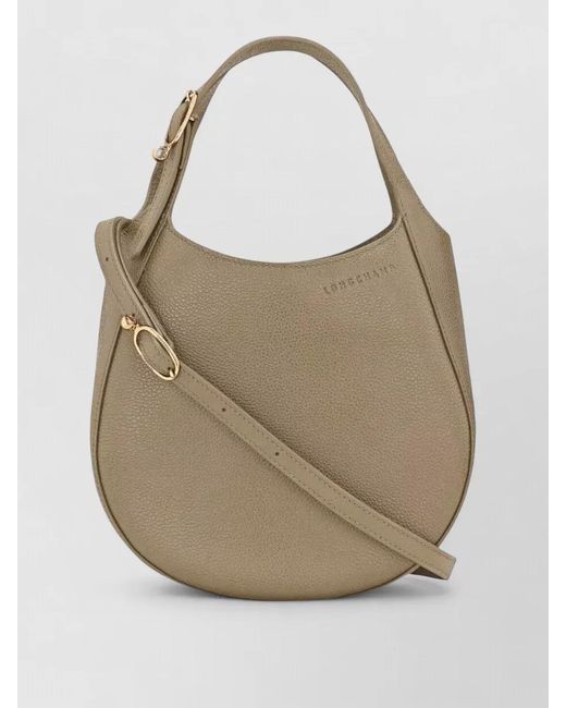 Longchamp Natural Leather Shoulder Bag